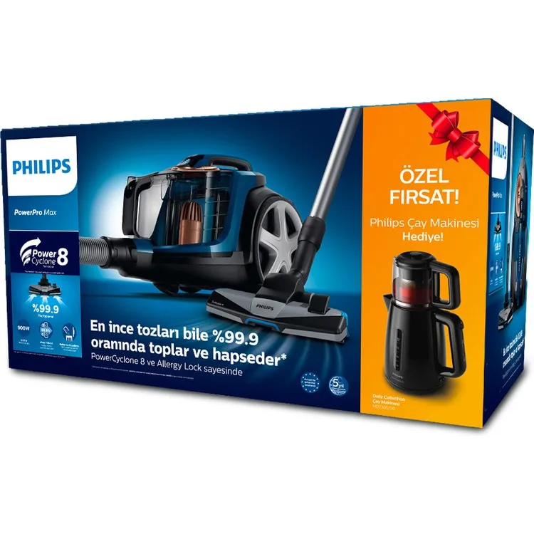 Фото (Philips) Powerpro Max FC9750/07 + (Philips) HD7301/00 с подарком чайника №2