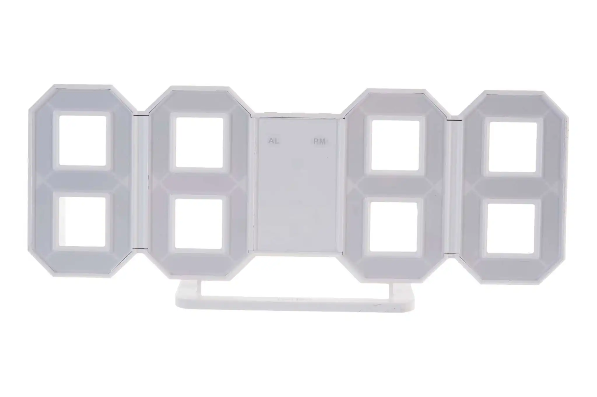 Часы-будильник Perfeo LED LUMINOUS белый корпус, зелёная подсветка 30010071 (art.: 3920bd8688002) - 3920bd8688002