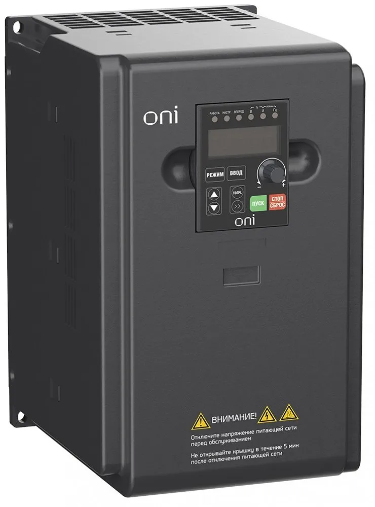 IEK ONI Преобразователь частоты A150 380В 3Ф 5,5кВт 13А встр. торм ONI A150-33-55NT