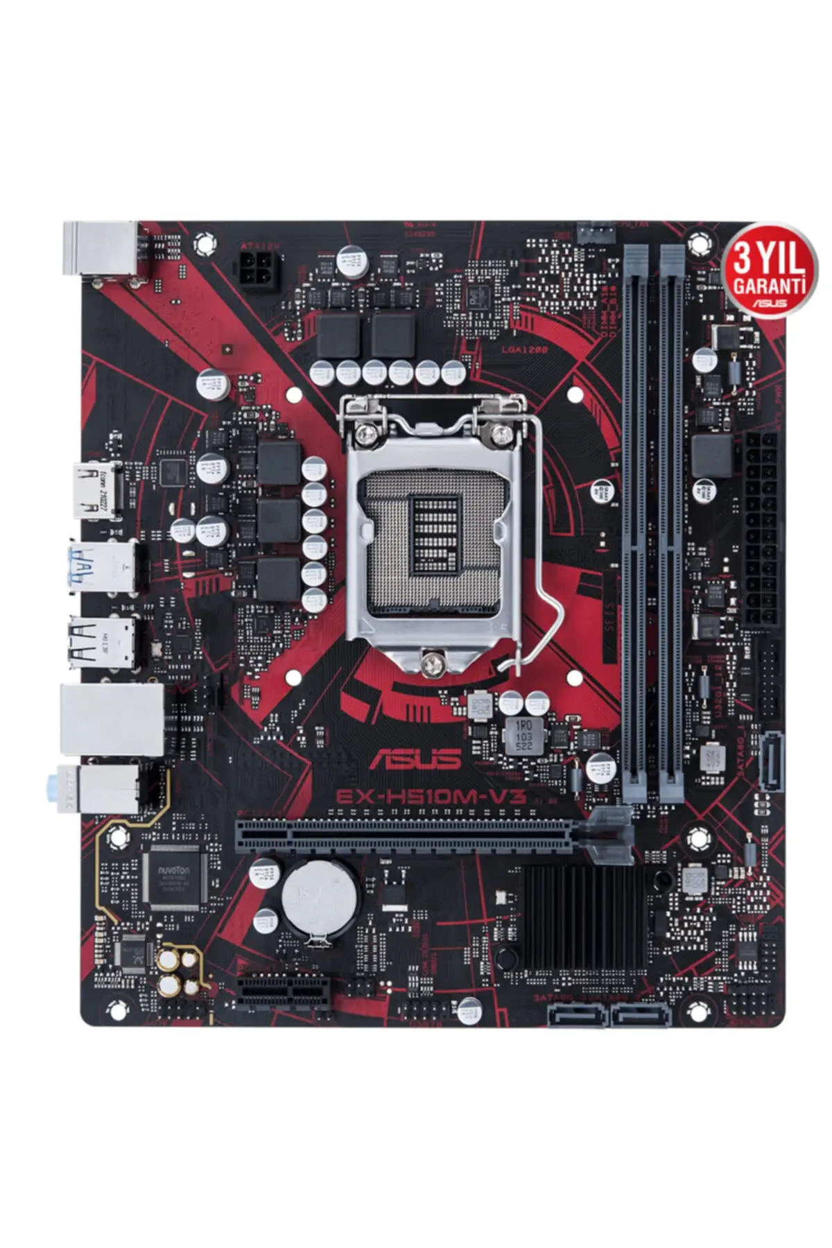 ASUS -  Экс-h510m-v3 11.Совместимая с поколением материнская плата Lga1200 64gb Ddr4 Hdmi Microatx