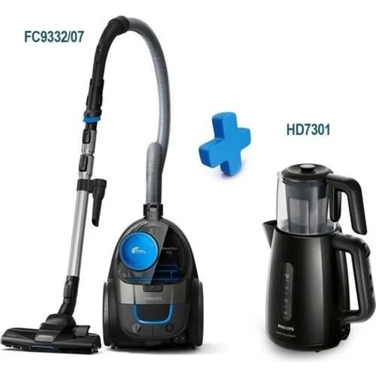 (Philips) Пылесос FC9332/07 Powerpro City без пылесборника и чайная HD7301