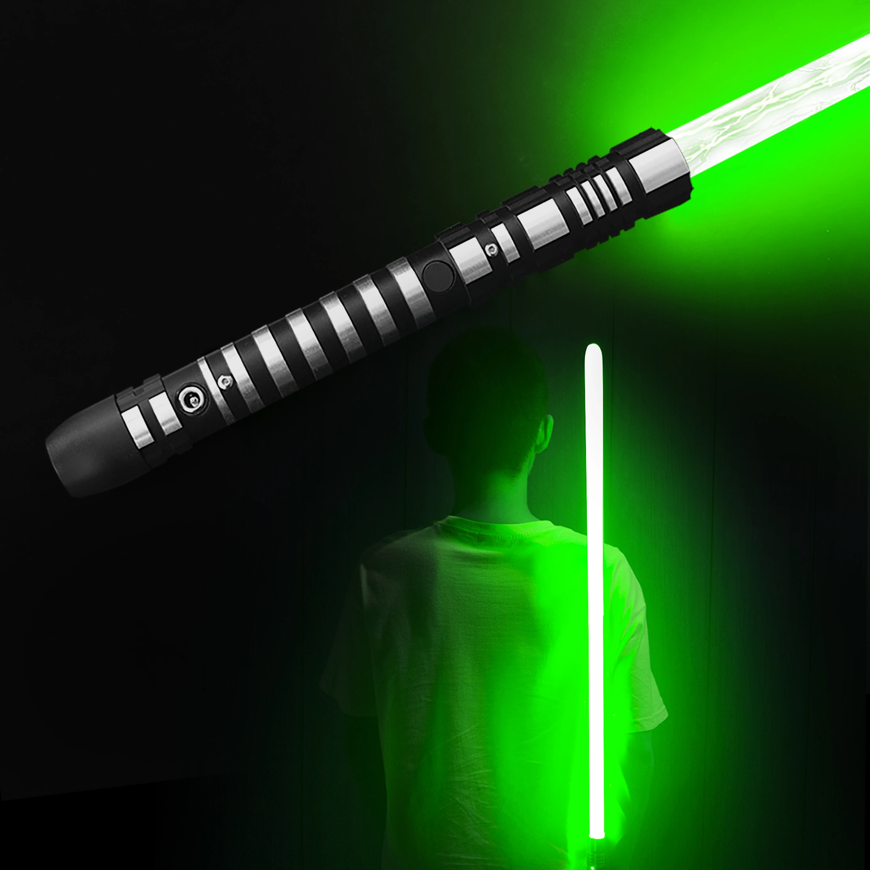 PHS Lightsaber Ghost Премиум Усовершенствованный армейский нож Черная серия Монохромное издание Сверхмощный металлический световой меч Игрушка для косплея (art.: 3920cea88c8a0) - 3920cea88c8a0