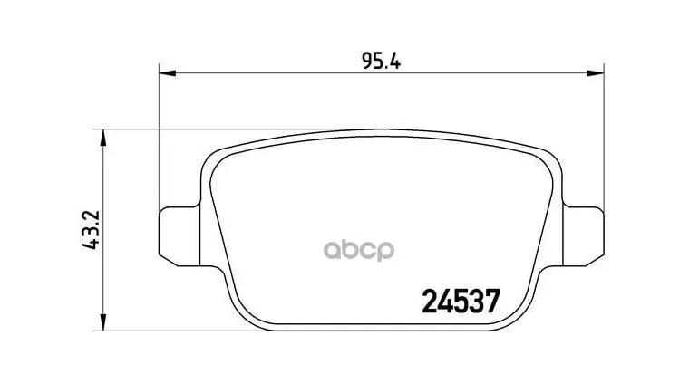 Колодки Тормозные Дисковые Задние Ford  01/11-11/14 / Ford Australi Brembo арт. P24075X