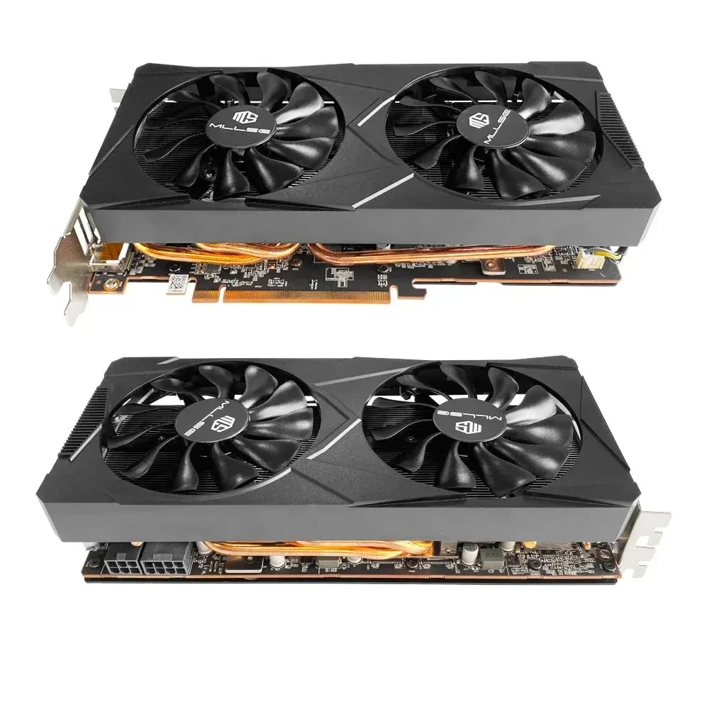 Фото Бывшая в употреблении видеокарта AMD RX 5700 XT 8 Гб GDDR6 256Bit PCI-E 4,0 × 16 6 + 8Pin Radeon GPU Rx 5700XT игровая видеокарта №3