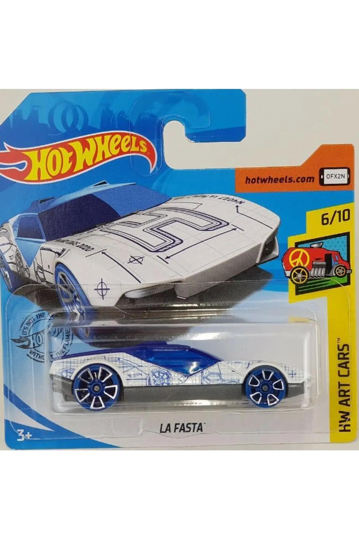 Оригинальные автомобили HOT WHEELS Одноместные автомобили La Fasta Gln65