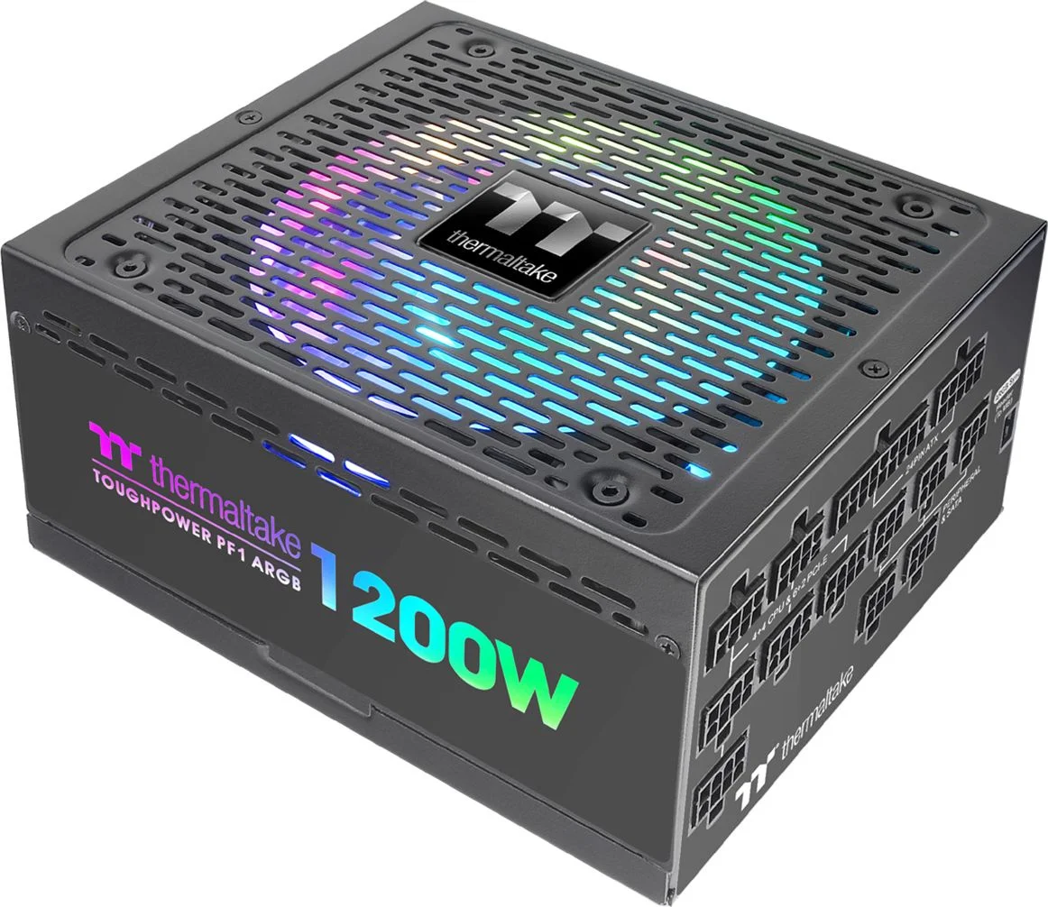Блок питания Thermaltake ATX 1200W Toughpower PF1 ARGB 80+ platinum 24+2x(4+4) pin APFC 140mm fan color LED 12xSATA