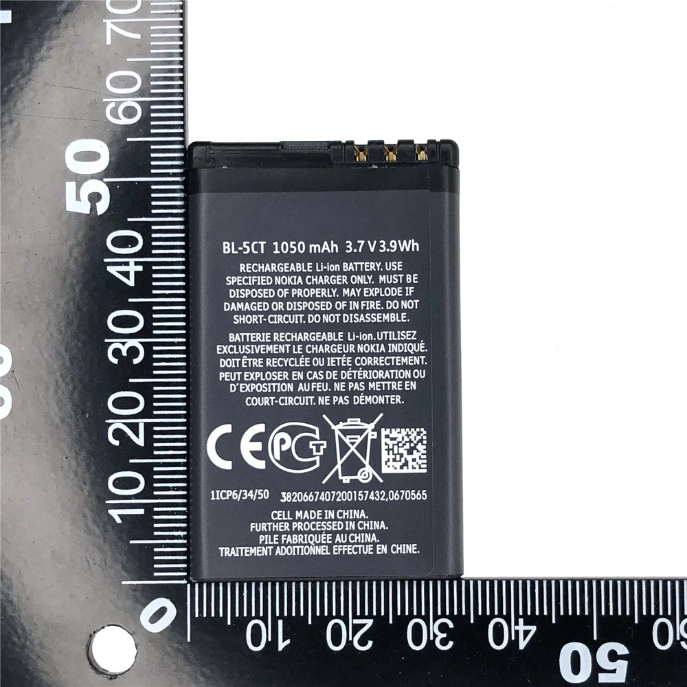 1050 мАч BL-5CT BL5CT BL 5CT аккумуляторные батареи для телефона Nokia 3720C 5220XM 6303C 6730C C5 C5-00 C6-01 6030C 6303i Batteria