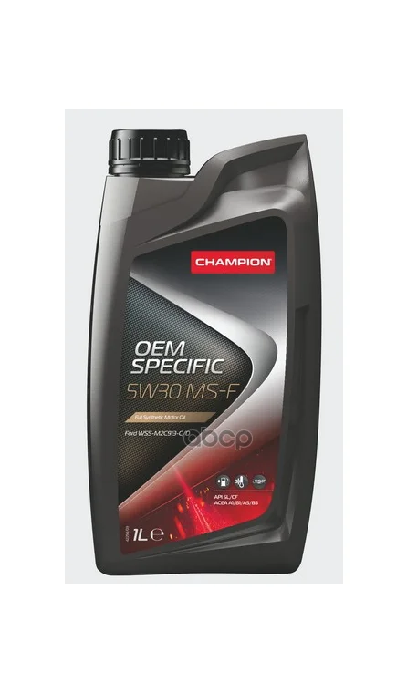 CHAMPION OIL Масло Мот. Champion Oem Specific 5w30 Ms-F, Acea: A1/B1-12 Acea: A5/B5-16, Api: Sl/Cf (1л) Синт. Renault Rn 0720...