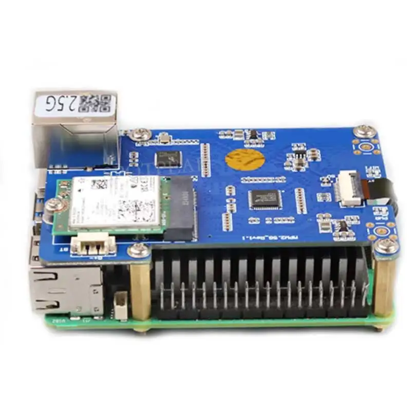 Фото Raspberry Pi 5 PCIe к Wi-Fi 7 с 2,5G Ethernet RJ45 1,25 мм 4-контактный USB-штекер M.2 E KEY RTL8125 для WiFi7 WiFi6 WiFi5 №2