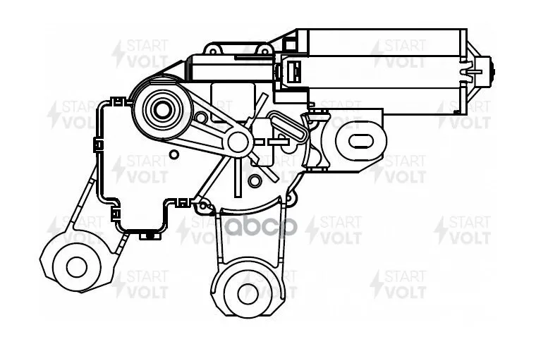 Моторедуктор Стеклооч. Задний Для А/М Ford Fusion (02-)/Fiesta V (01-) (Vwb 1078) STARTVOLT арт. vwb-1078