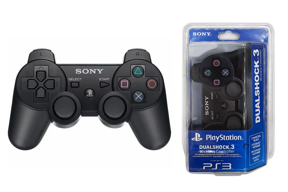 Фото Беспроводной bluetooth джойстик Dualshock PS3, геймпад Playstation 3, контроллер для игровой приставки PS 3 №2