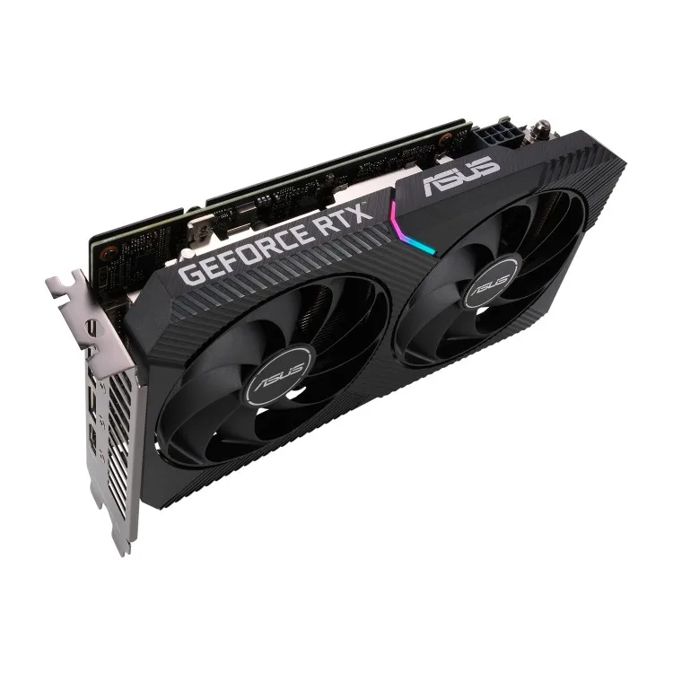 Asus -  ВИДЕОКАРТА ASUS GEFORCE DUAL RTX 3050 8 ГБ 128 БИТ GDDR6 1807 МГц OC HDMI 3xDP (DUAL-RTX3050-8G)