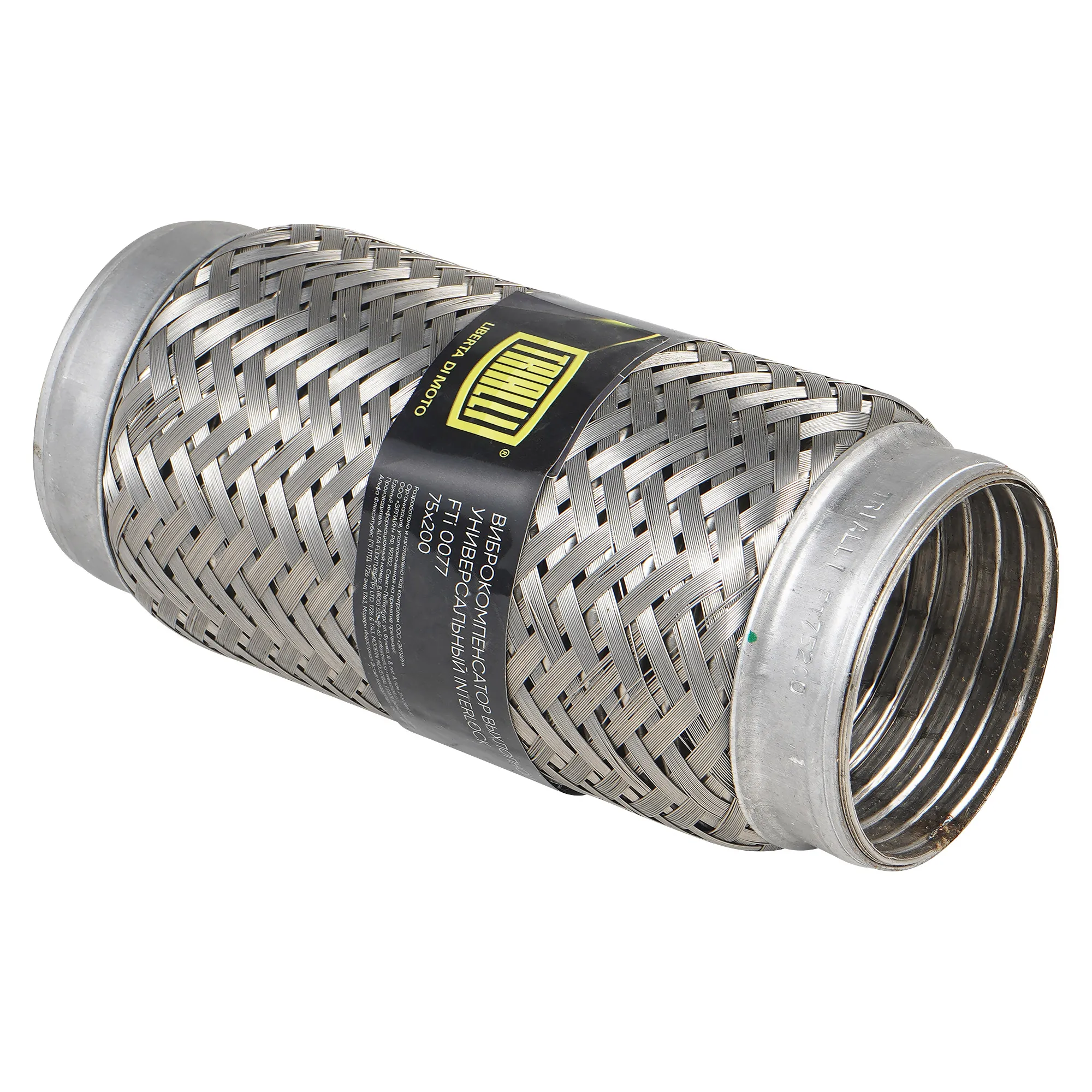 Виброкомпенсатор выхлопной трубы (Гофра) 75x200 InterLock (нерж. сталь) TRIALLI FTi 0077 FTI0077