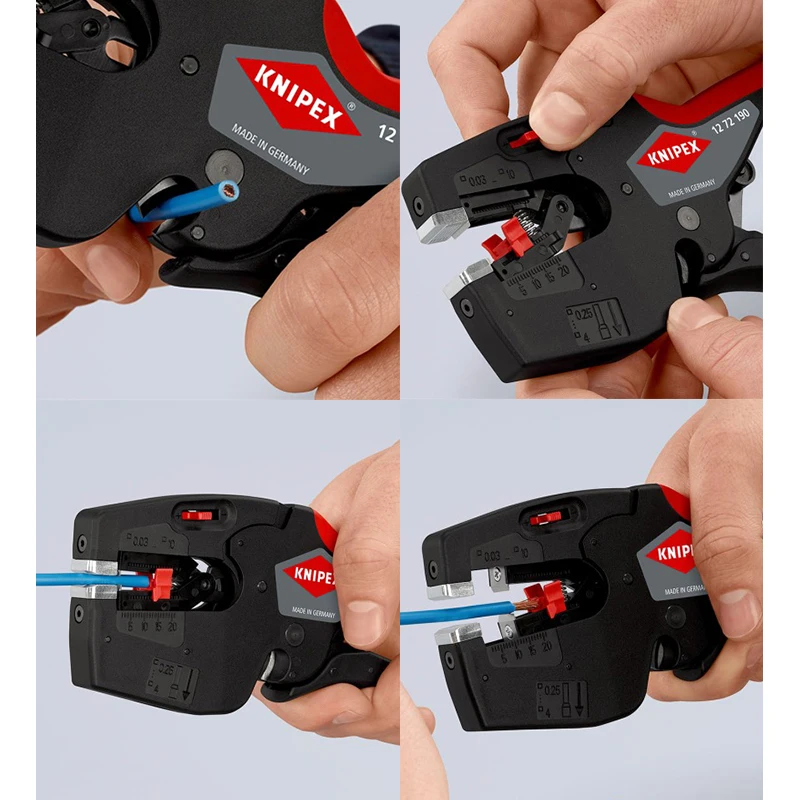 Фото KNIPEX NexStrip для зачистки проводов, плоскогубцы для зачистки проводов, многофункциональный инструмент для электриков 1272190 №4