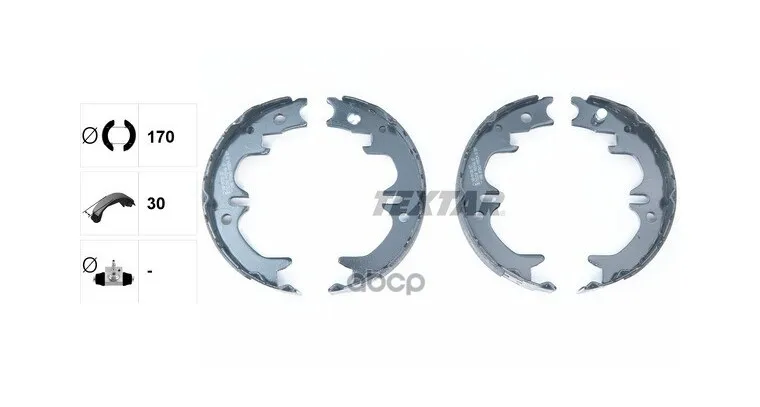 Колодки Стояночного Тормоза Textar 91059400  Lexus Rx300 Textar арт. 91059400