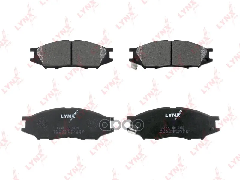 Колодки Тормозные Передние Подходит Для Nissan Almera Classic 06/Micra(K11) 1.5d 03  Bd-3409 LYNXauto арт. BD-3409