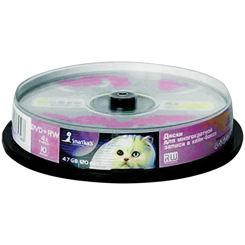 Smart Track Диск DVD+RW 4.7Gb 4x Cake Box (10шт) ST000302