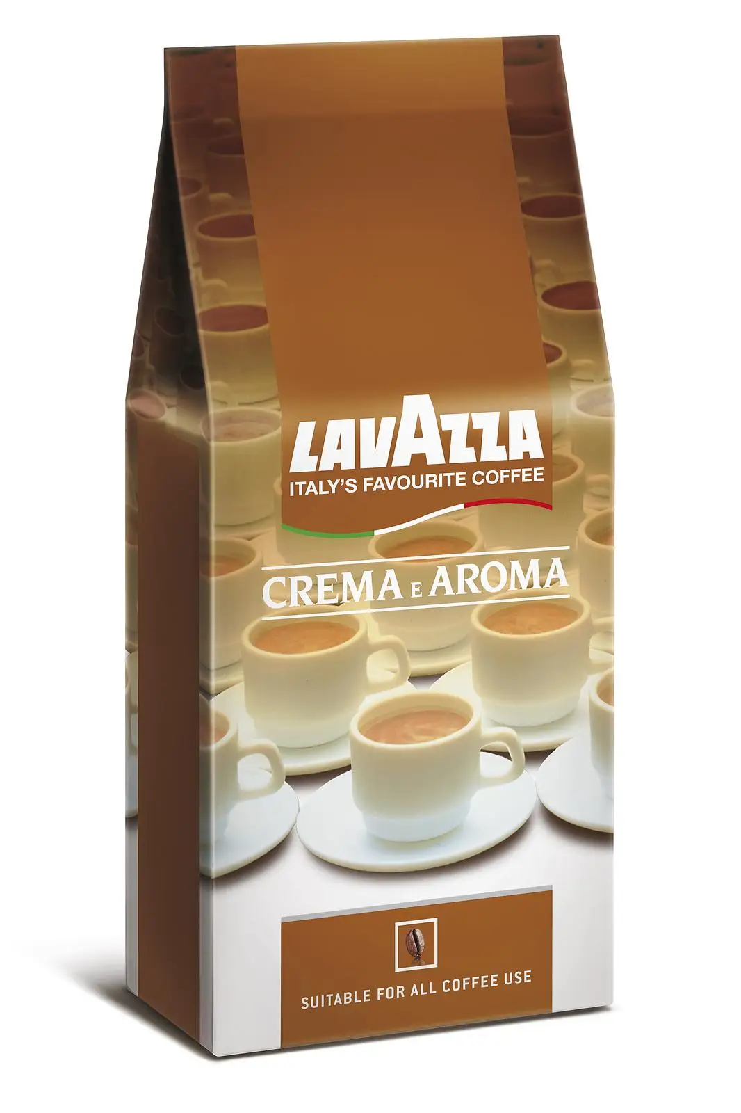 Упаковка 6 штук Кофе в зернах Lavazza Crema e Aroma 1кг в/у Италия