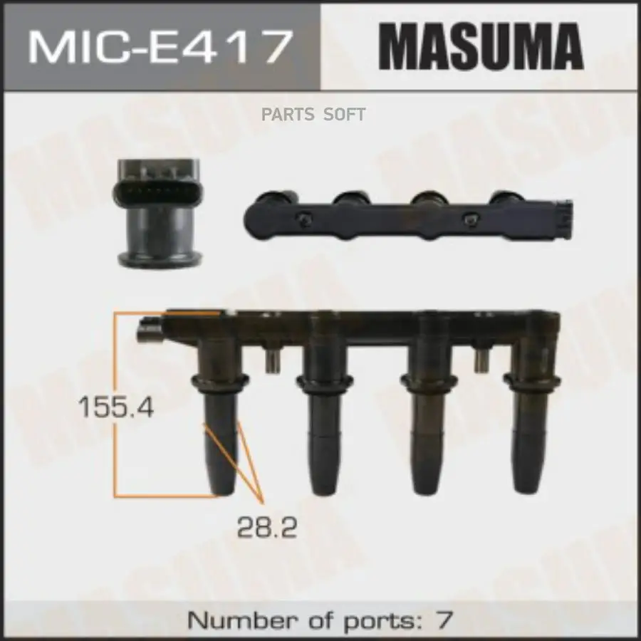 MASUMA MICE417 Катушка зажигания Opel Astra J 10-; Chevrolet Cruze 09-, Aveo (T300) 11- 1.6 (A16XER) Masuma  1шт