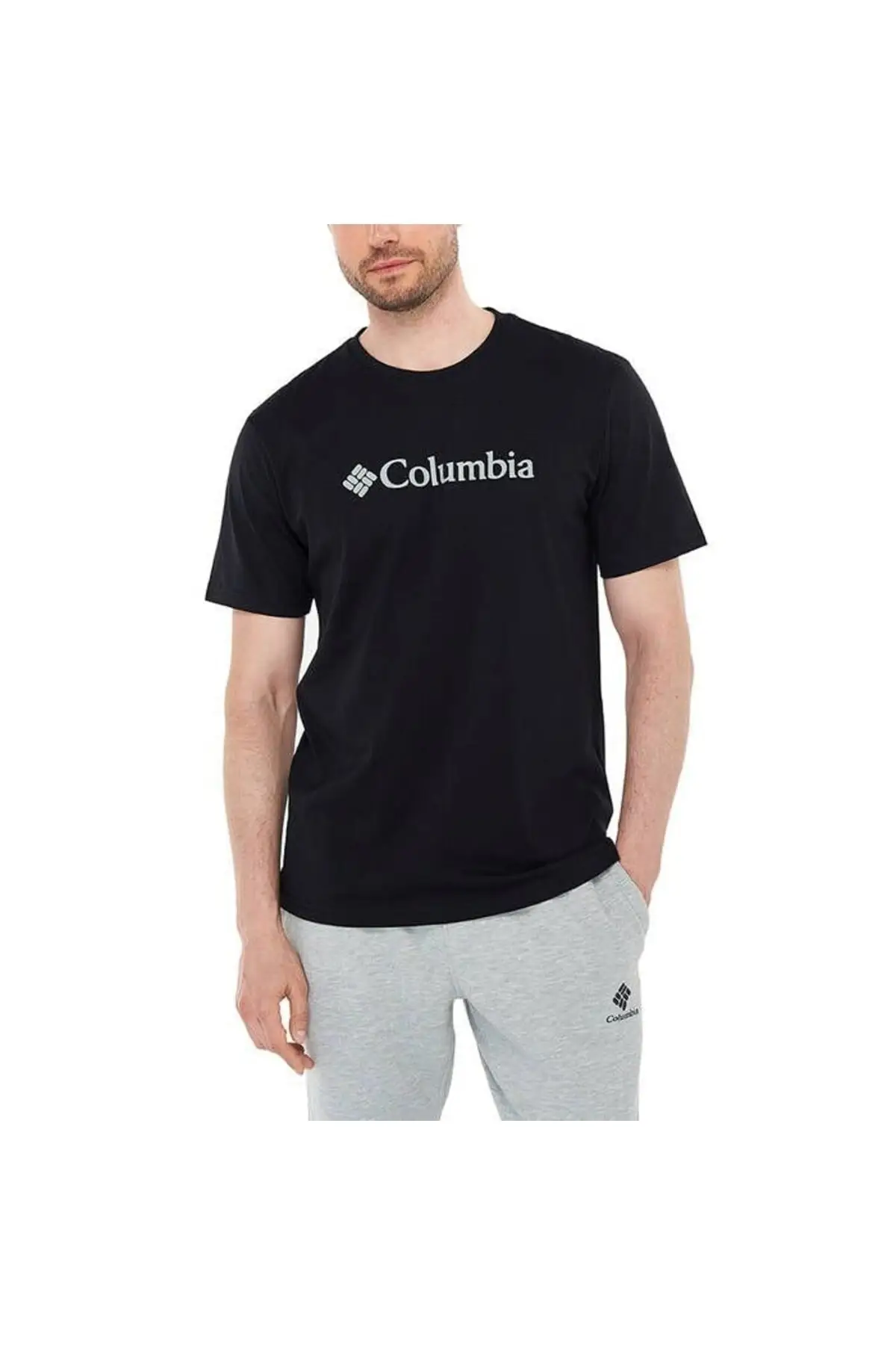 Columbia -  Csc M основной большой логотип матовый Ss Футболка Мужская футболка черный Cs0287-010