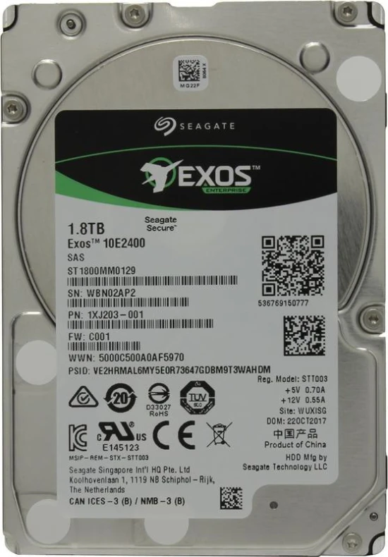 Жесткий диск Seagate Exos 10E2400 1.8TБ (ST1800MM0129)