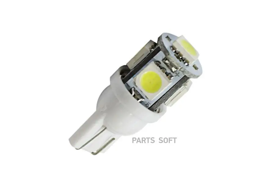 МАЯК 12T10-W/5SMD Лампа светодиодная T10 12V 