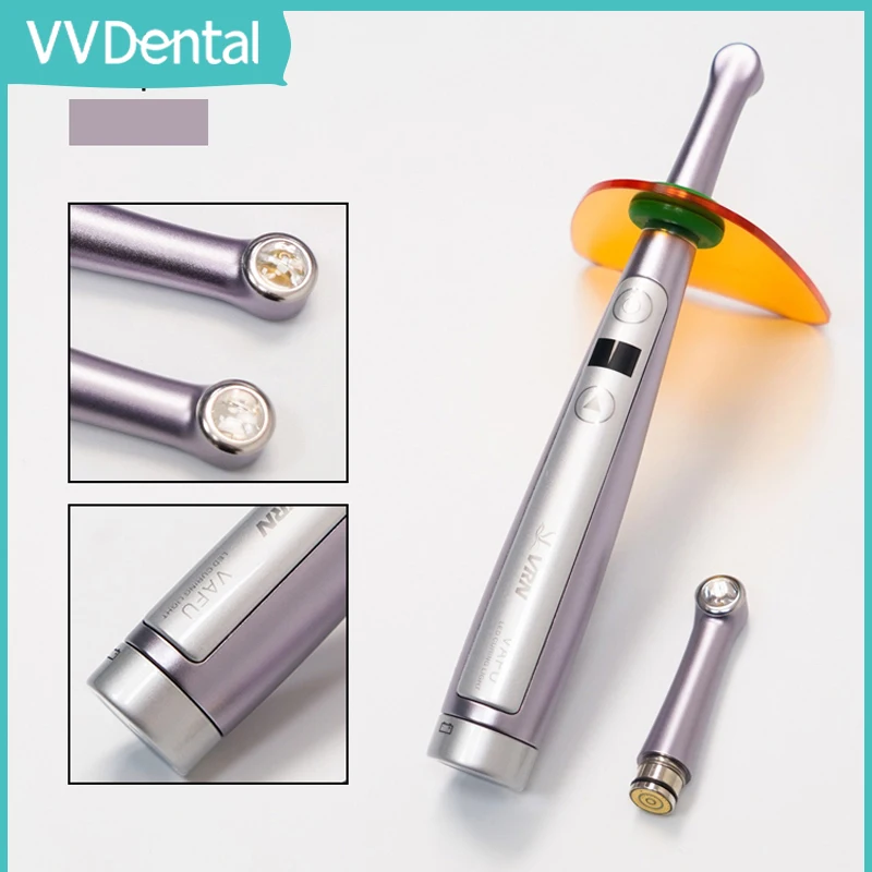 Светодиодная лампа VVDental VAFU, полимеризационная лампа, 1-секундная лампа для обнаружения кариеса, лампа для отверждения композитной смолы, стоматологическое фотополимерное оборудование