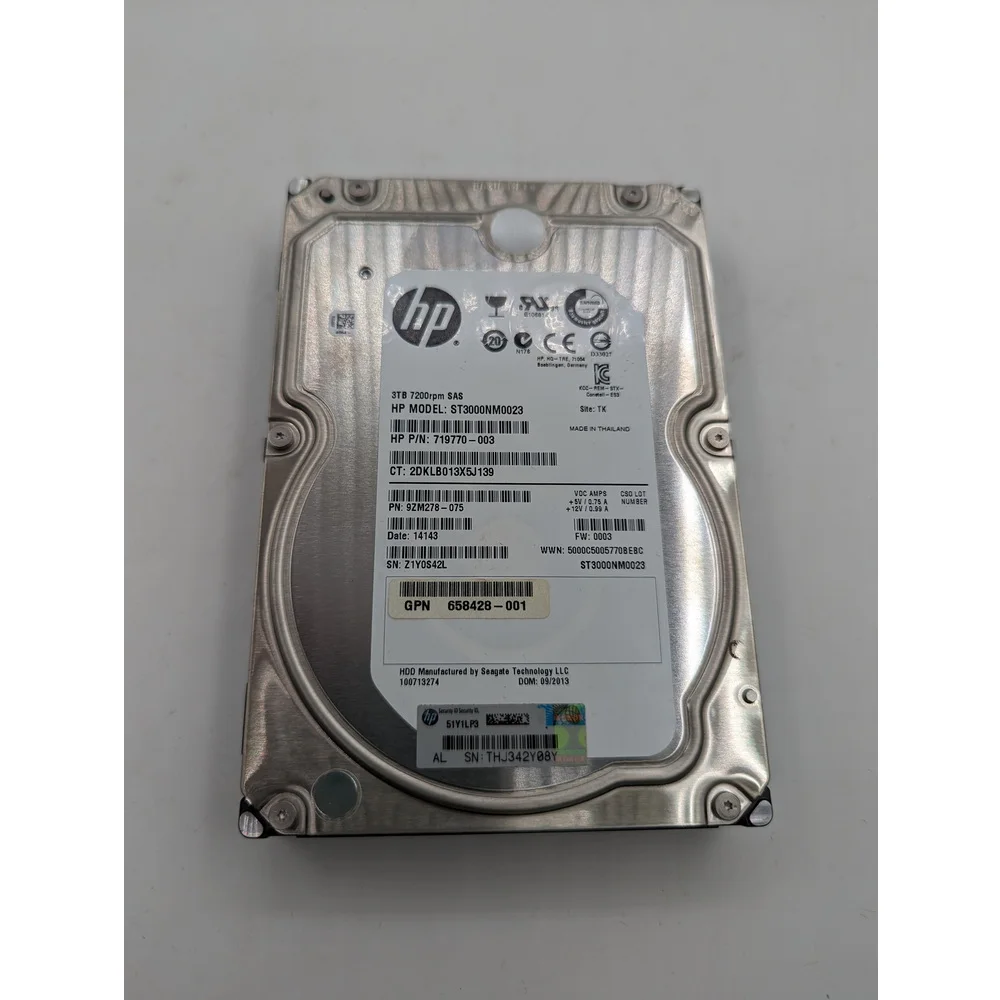 Жесткий диск ST33000650SS, 9SM260-075, 658428-001, 658429-001, HP, Seagate, SAS, 3 Тб, 3.5