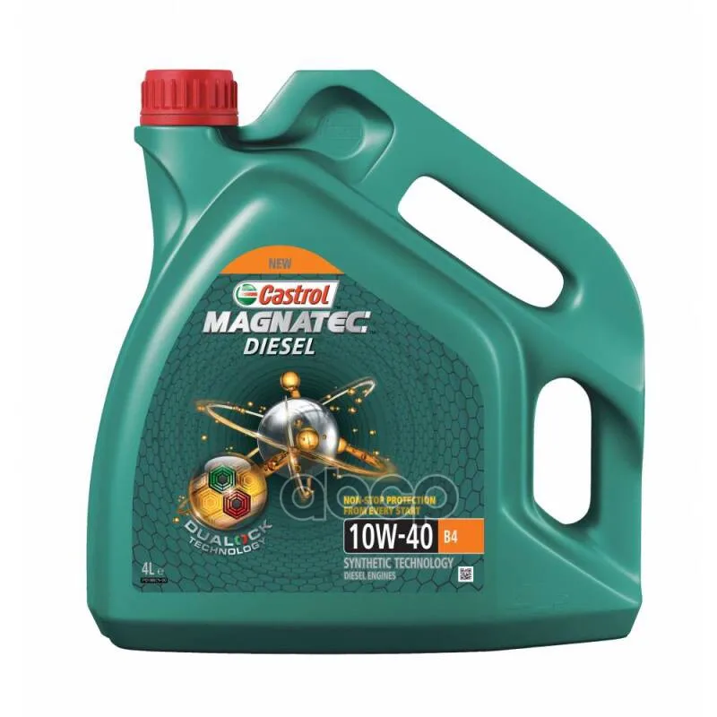 Castrol Масло Моторное Magnatec Diesel 10w-40 B4 4l Api Sn, Acea A3/B4, Fiat 9.55535-D2, Mercedes-Benz 226.5,