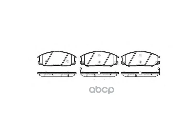 Колодки Торм.Пер./Дат. Hyundai Santa Fe/Trajet 2,0/2,7 3/00 Road house арт. 2771.12