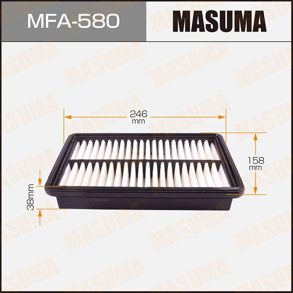 Фильтр воздушный Mazda 323 (BA, BJ) 94-04, Familia 94-04, Premacy 99-05 Masuma MFA-580
