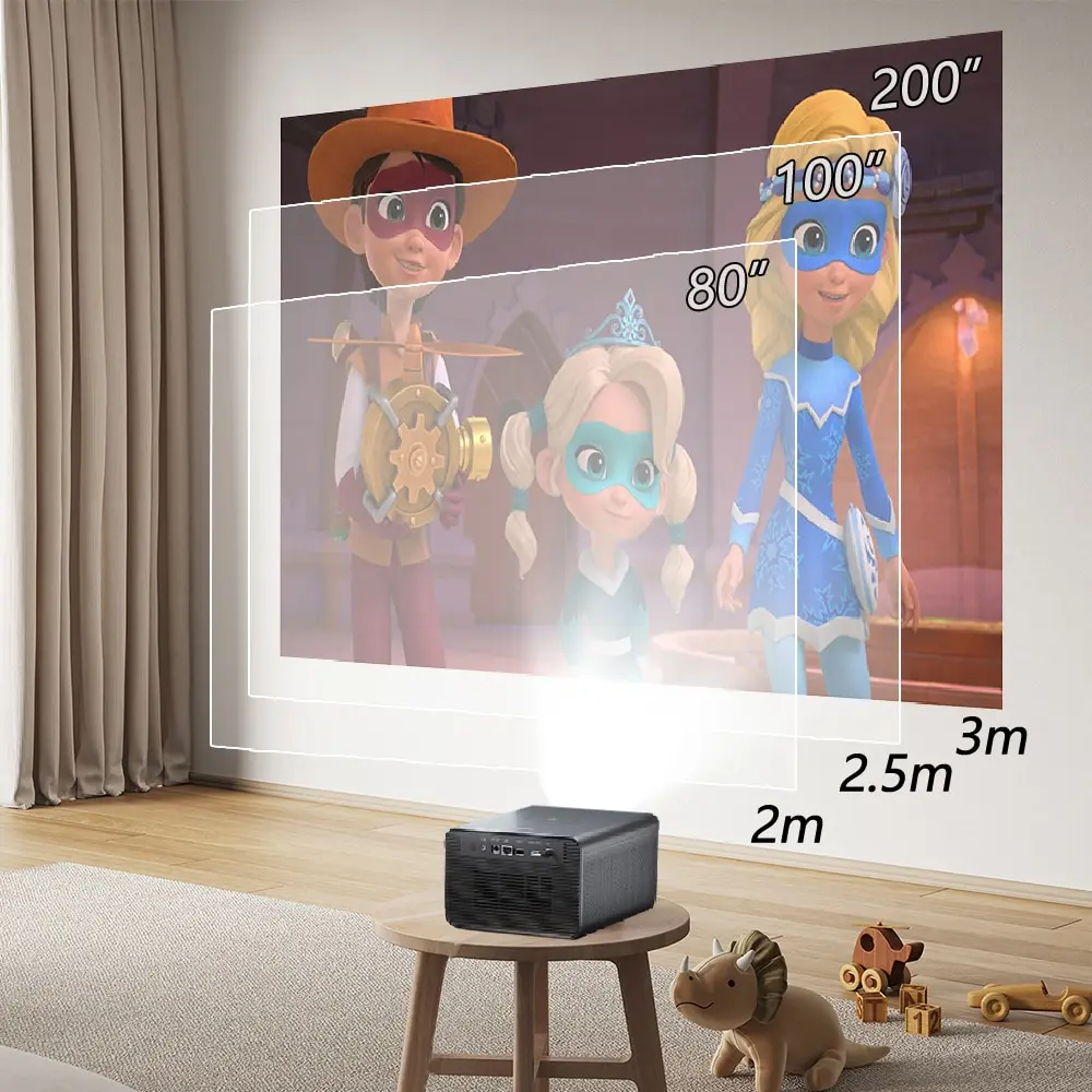Jenovox M3000 Pro DLP Projector Produce by Changhong 1080P Projector Support 4K Video Home Theater 3D Android Smart TV With MEMC (art.: 3920c2974e8e2) - 3920c2974e8e2