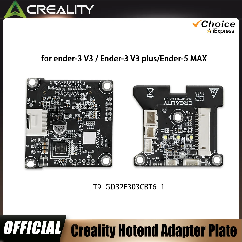 Официальная адаптерная пластина Creality Ender-3 V3 Hotend, оригинальная T9_GD32F303CBT6_1 для Ender 3 V3 Plus Ender-5 Max, детали принтера