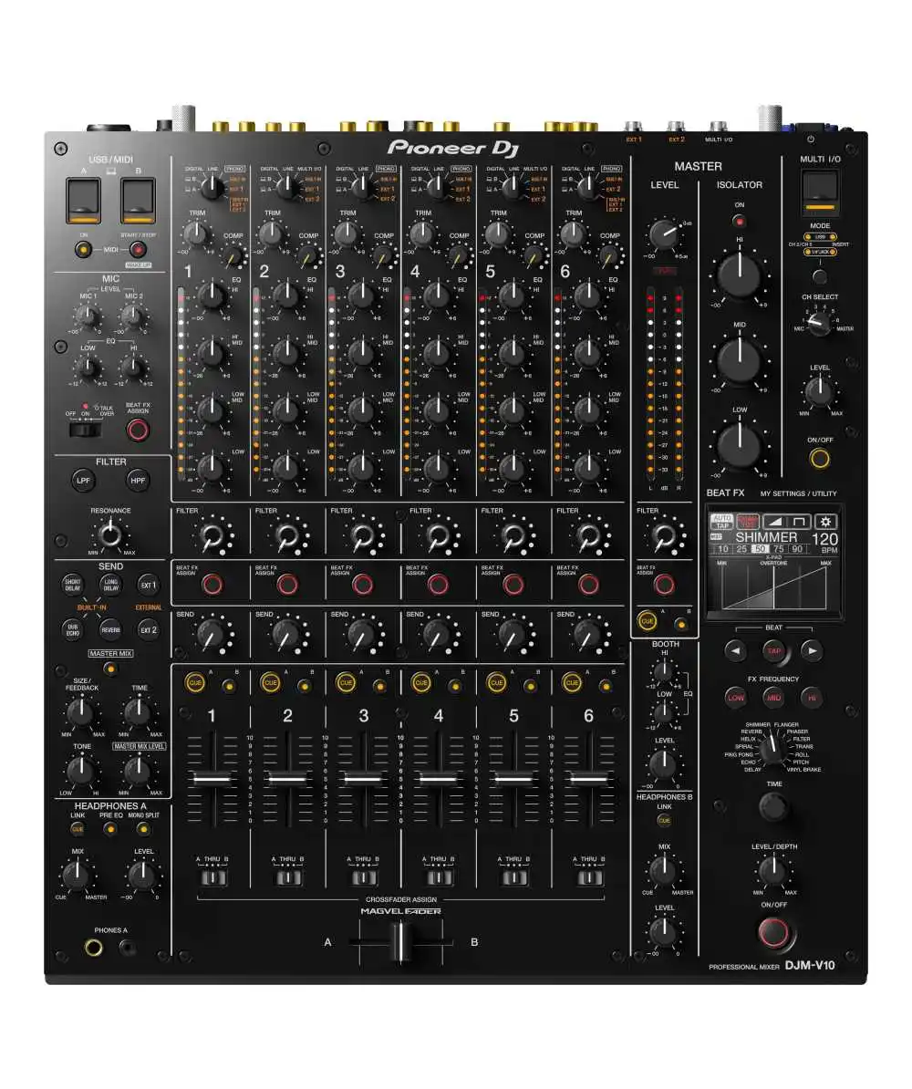 100% Официальный Pioneer DJ DJM-V10 6-канальный DJ микшер