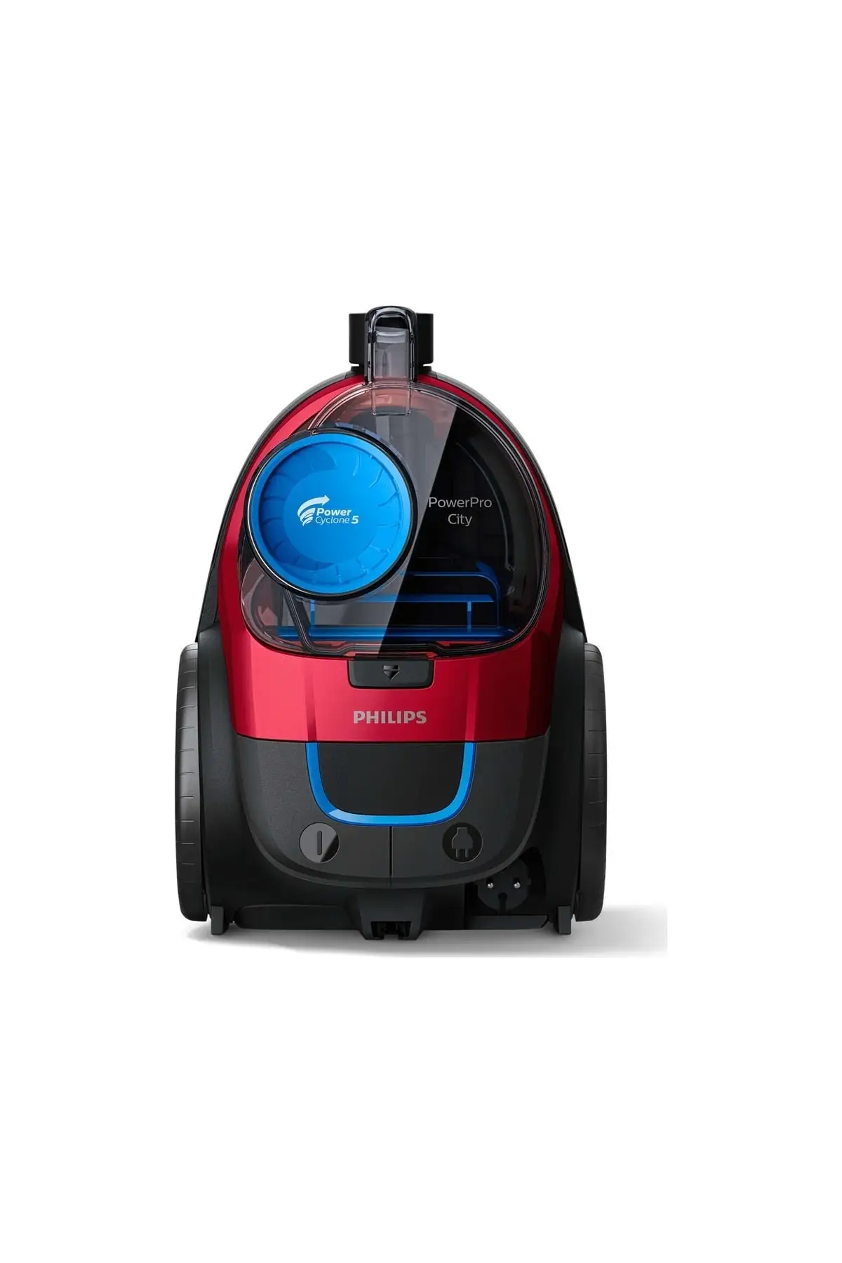 Philips -  Пылесос Powerpro City без пылесборника , 900 Вт , 1,5 л , Твист Красный , Fc9331