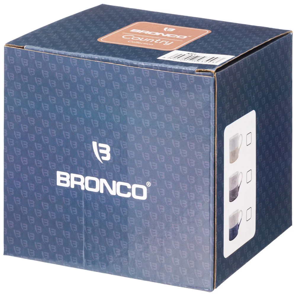 Кружка Bronco 530мл, бело-синяя, керамика (art.: 3920c3edf12d9) - 3920c3edf12d9