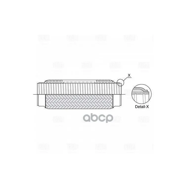Виброкомпенсатор Вых. Трубы (Гофра) 70x250 Interlock (Fti 0073) Trialli арт. FTi0073