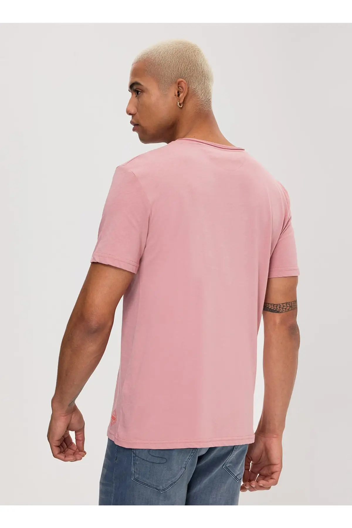 Фото Lee Cooper -  Велосипедный воротник лосось Мужская футболка 232 Lcm 242061 гэльский лосось №4