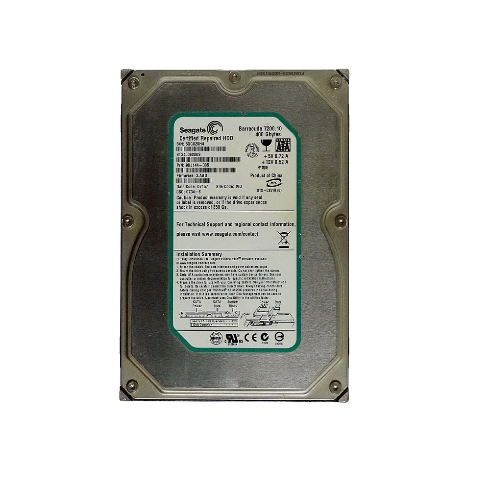 Винчестер SATA 400Gb Seagate ST3400620AS