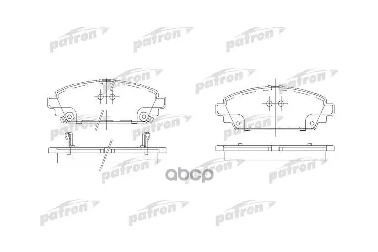 Колодки Тормозные Дисковые Передн Honda: Accord Vii 98-02, Accord Vii Aerodeck 98-02 PATRON арт. PBP1601