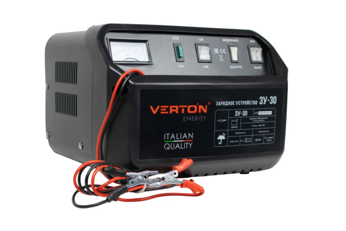 зарядное устройство VERTON Energy ЗУ-30 700Вт 1224В 30-300Ah (art.: 3920bf6f47bcb) - 3920bf6f47bcb