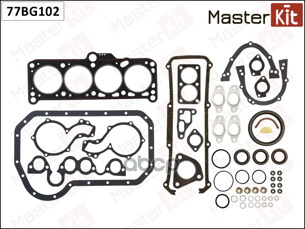 Набор Прокладок Двс Audi 80/90/Golf Ii/Caddy/T2/Passat 76-90 1.6d MasterKit арт. 77BG102