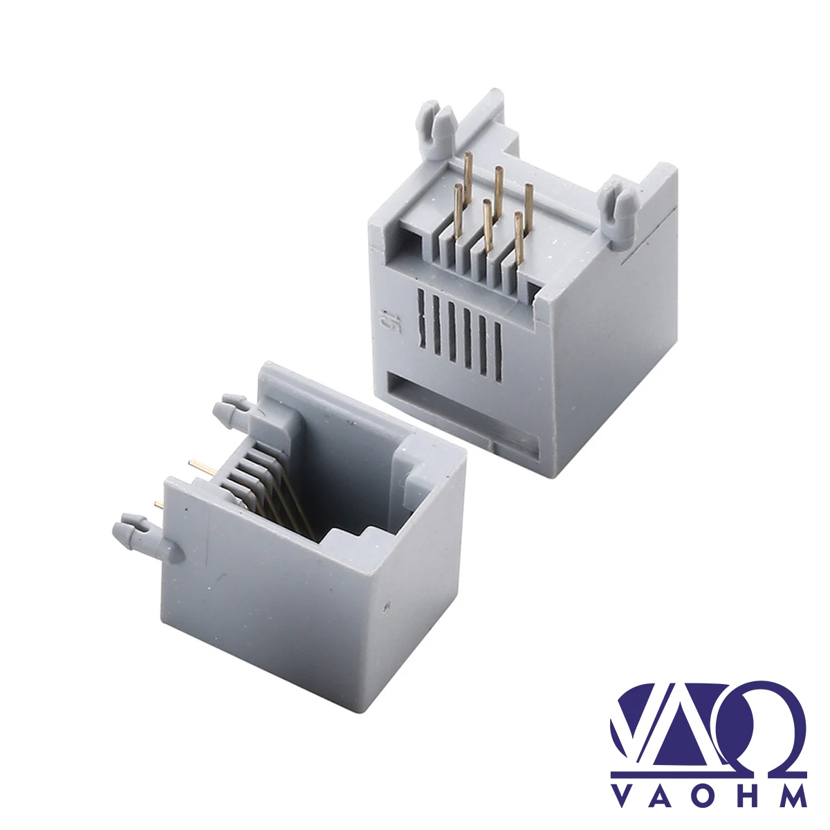 Фото VAOHM 10 шт. прямоугольная гнездовая телефонная розетка модульная розетка 6P6C 6P4C 6P2C - оптовая упаковка №4