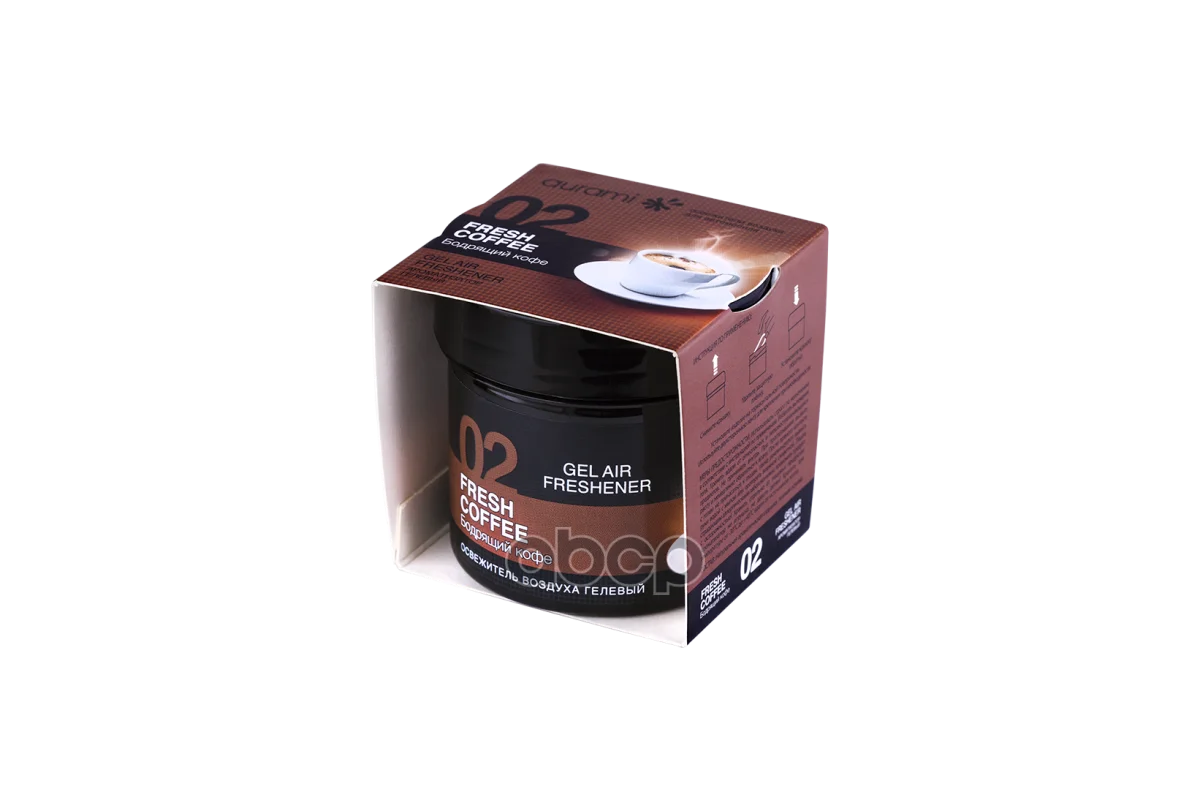 Ароматизатор Гелевый Бодрящий Кофе 100гр Aurami Gel-02 AURAMI арт. GEL-02