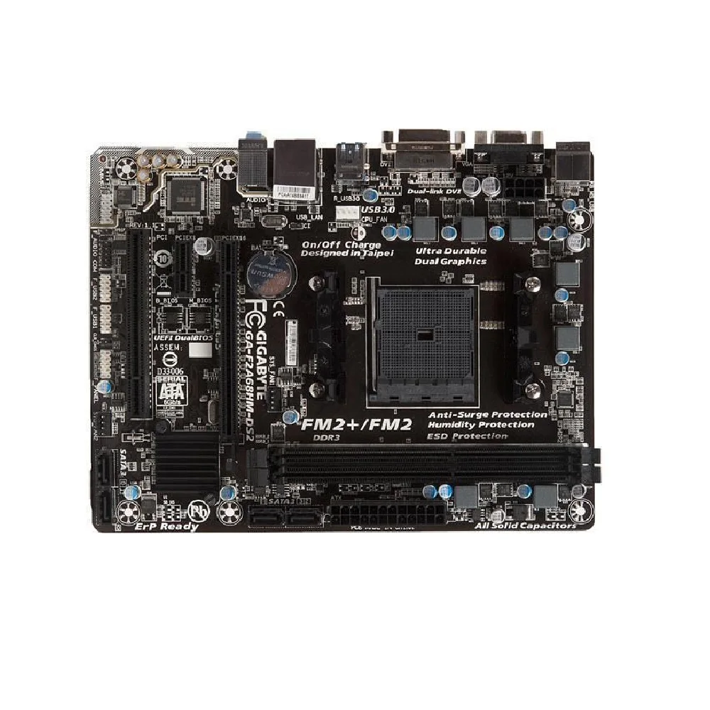 системная плата сокет FM2 GigaByte GA-F2A68HM-DS2 rev 1.1