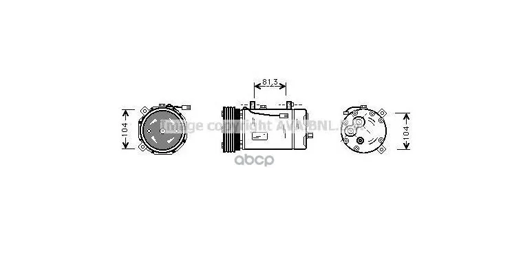 Компрессор Кондиционера Vw Golf Iii 1,4-2,0/1,9d ,Sharan, Passat B4 2,0/1,9tdi ,Seat Ava арт. FDAK267