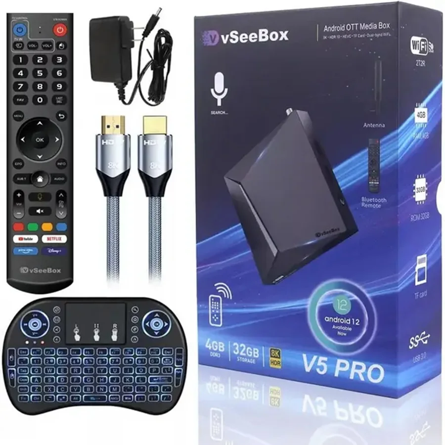 ГОРЯЧИЕ ПРОДАЖИ системы VSEEBOX V5 PRO Android 12, скидка, покупка 5, получите 2 бесплатно