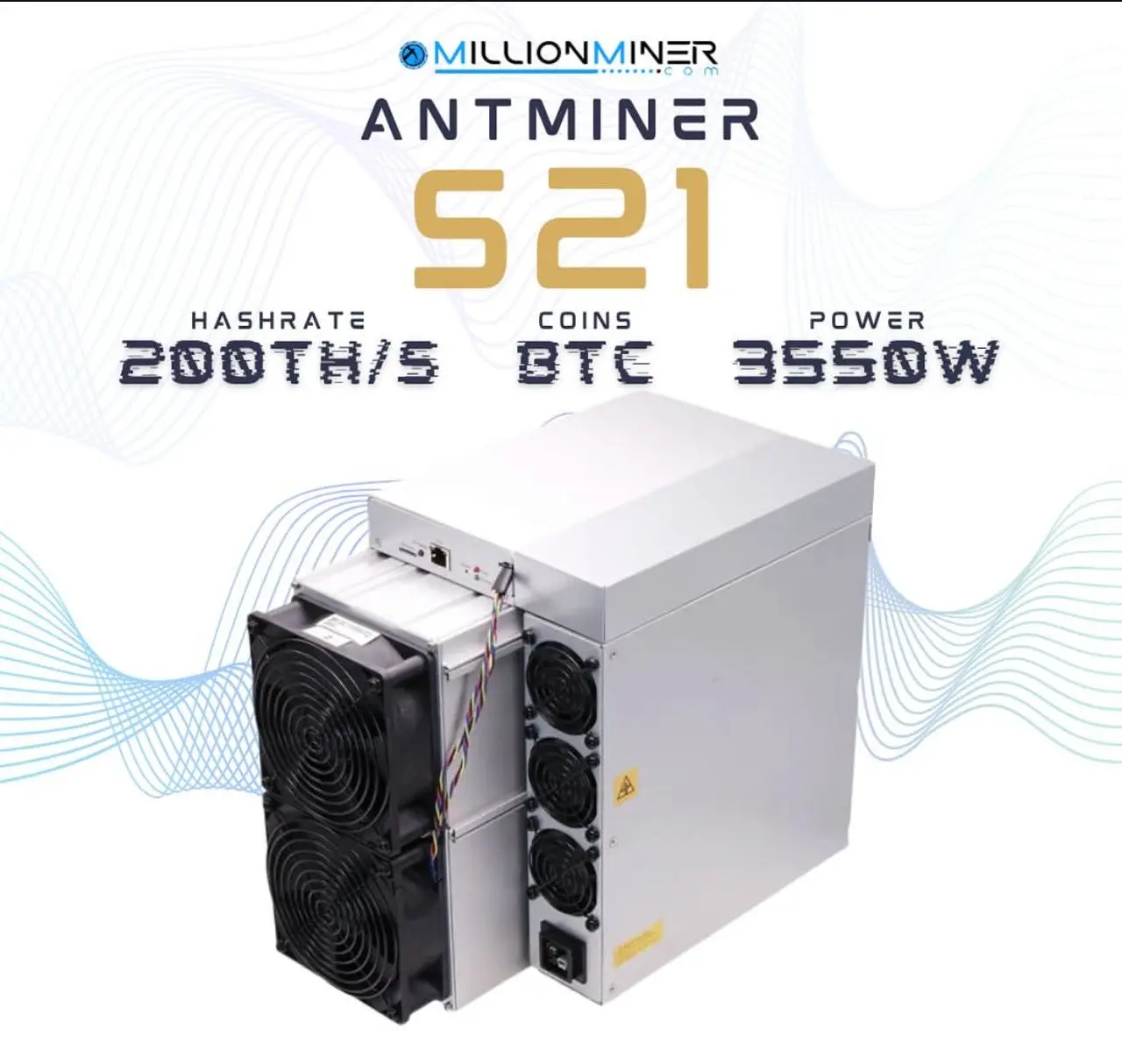Новый Bitmain Antminer S21 Pro 234T 3510W 15J/T BTC Bitcoin Miner ASIC Miner