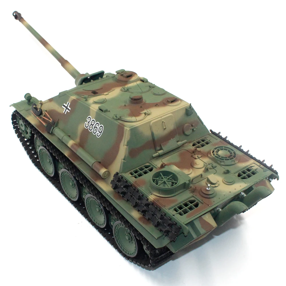 Фото Масштаб 1/16 7,0 Heng Long Jadpanther RTR RC Tank 3869, инфракрасный боевой подъемный ствол, свет, звук, BB, модели танков для страйкбола №5