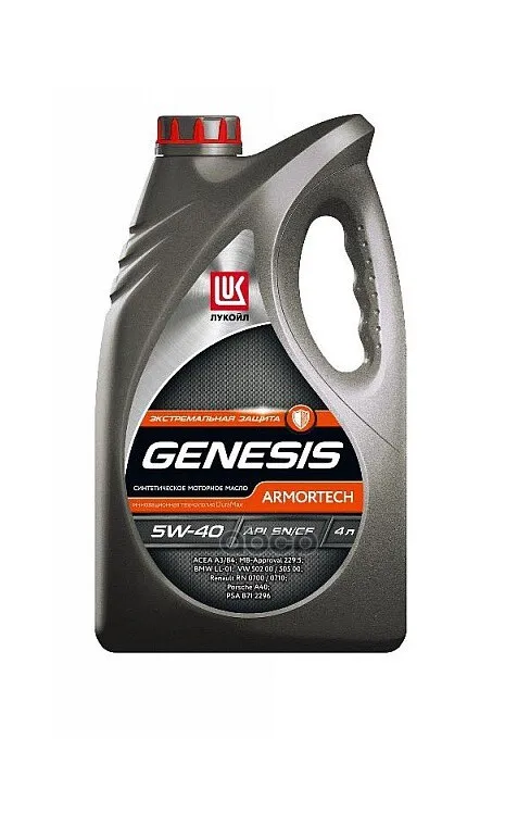 LUKOIL Замена На 3148675 Масло Мот Синт Genesis Armortech 5w-40 4л 1539424